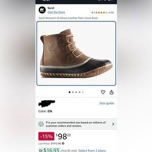 Sorel Rain/snow boot